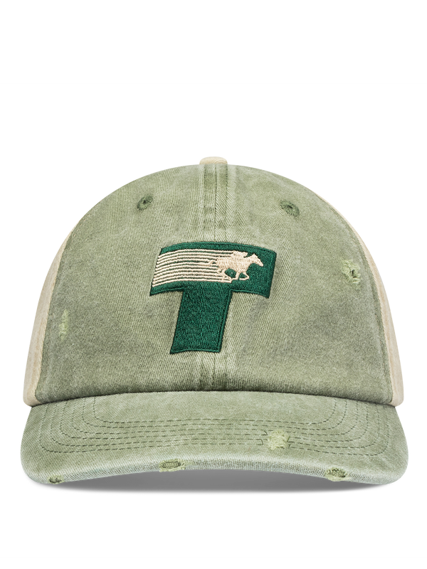 Detroit Derby Strapback Cap (Washed Green)