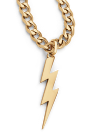 Lightning Bolt Necklace (Gold)