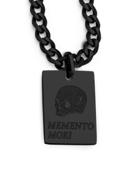 Memento Mori Necklace (Black)
