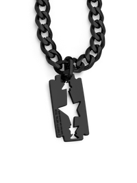 Razor Blade Necklace (Black)