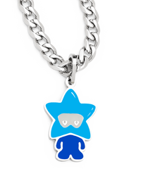 Star Boy Necklace (Blue & Steel)