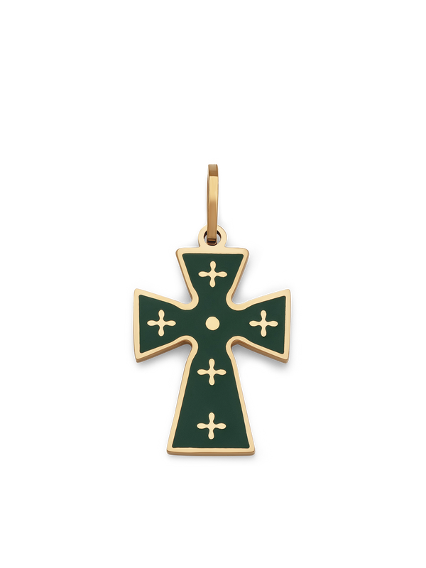 Enamel Cross Pendant