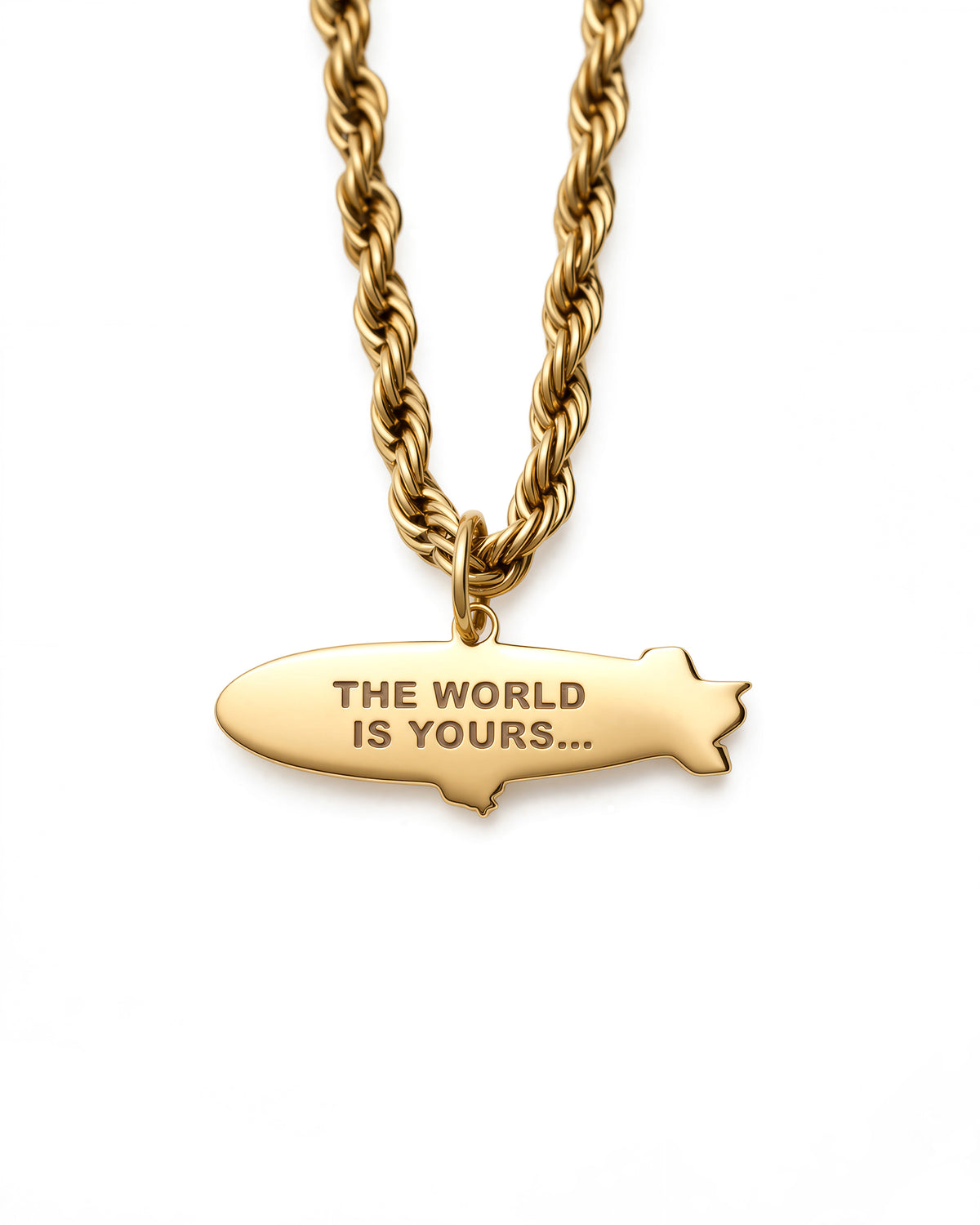 Blimp Necklace in 18k Gold