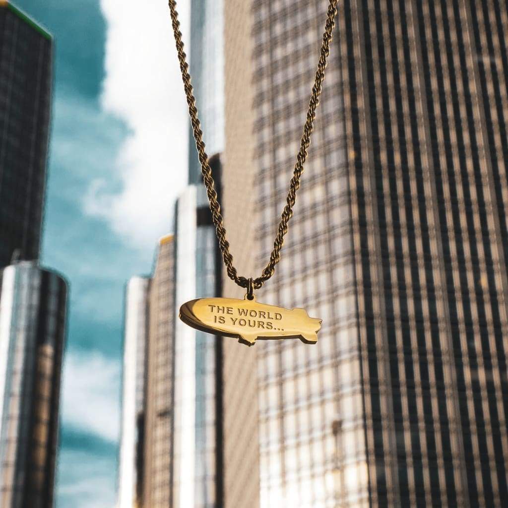Blimp Necklace lifestyle photo
