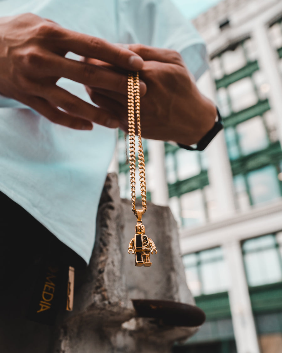 Brick Boy Necklace lifestyle photo