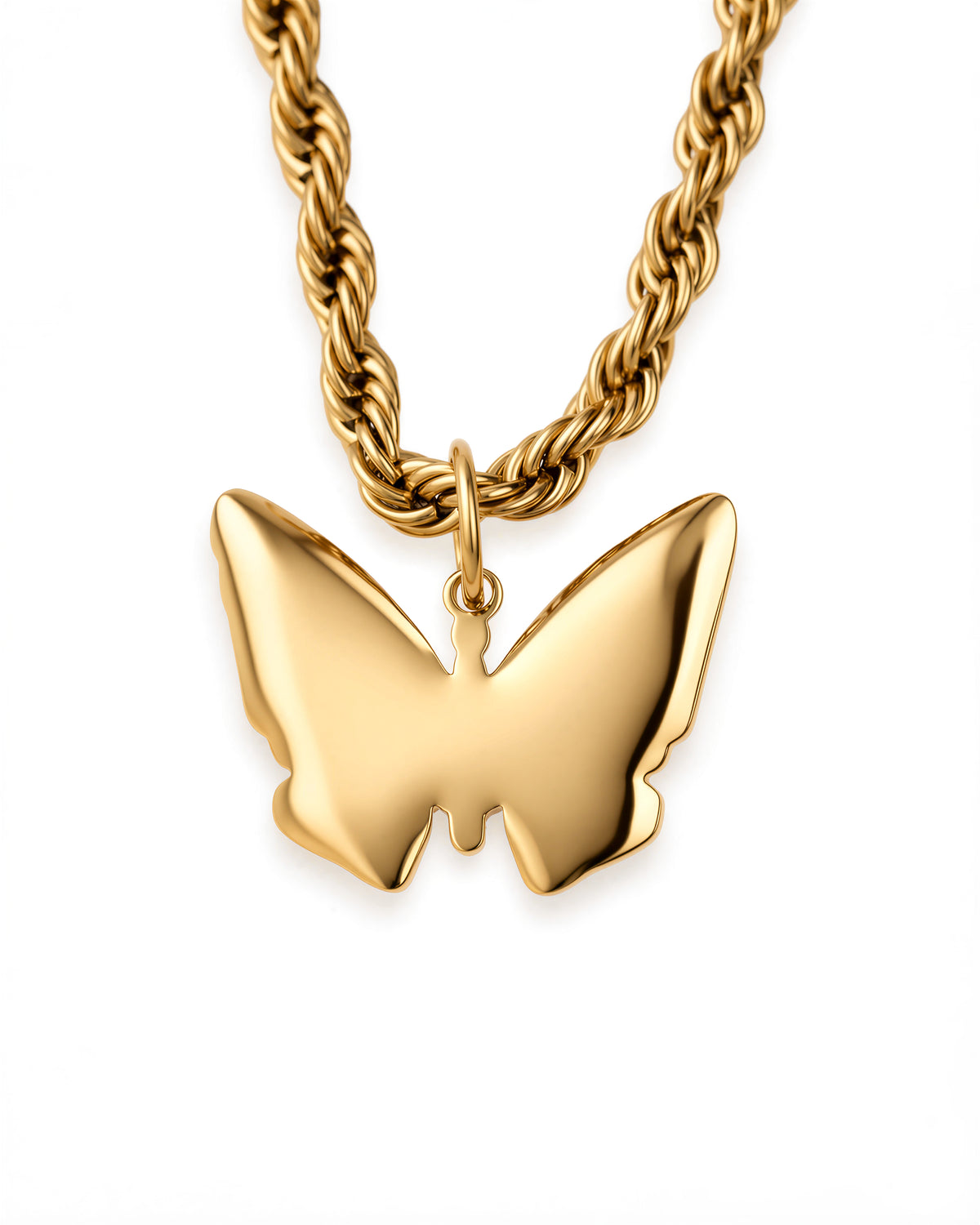 Butterfly Necklace in 18k Gold