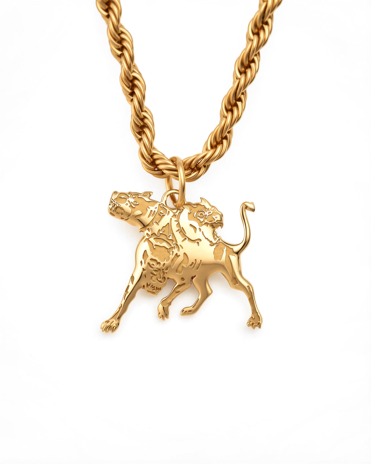Cerberus Necklace in 18k Gold