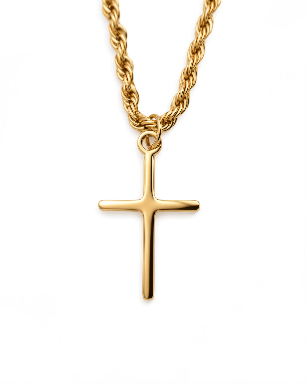 Cross V1 Necklace in 18k Gold