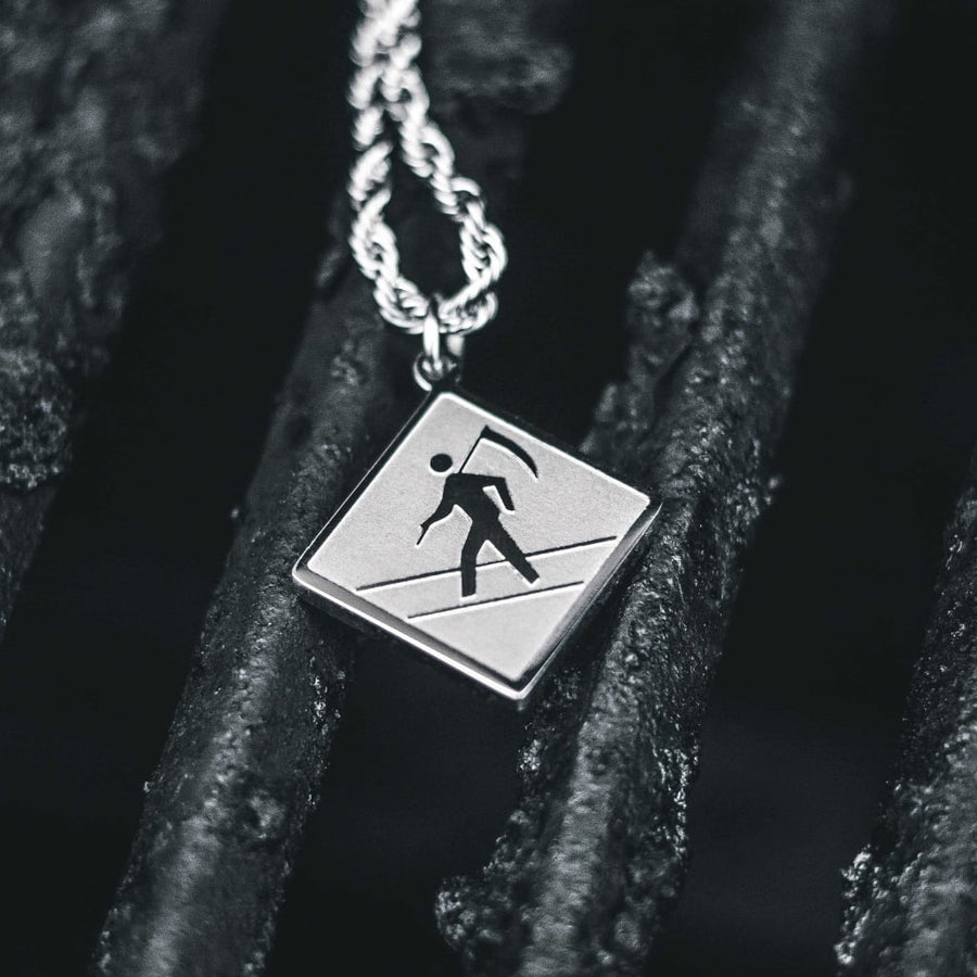 Death Crossing Necklace lifestyle photo