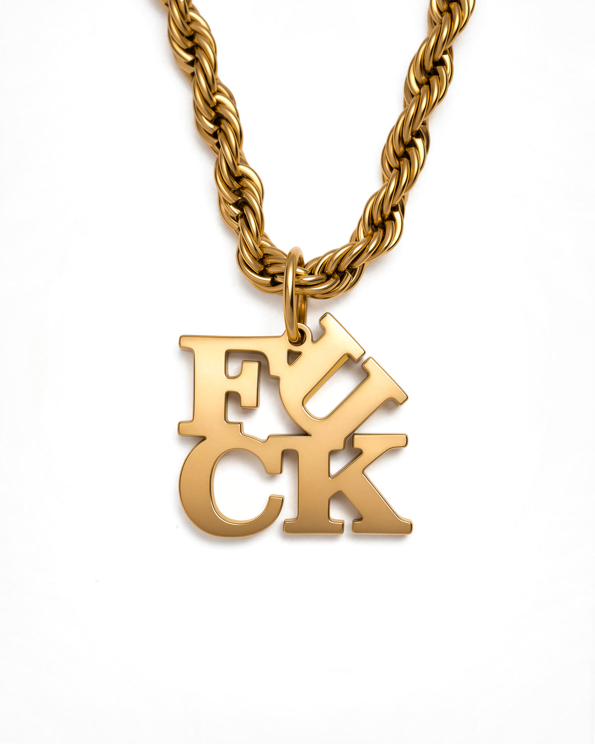 F*ck Love Necklace in 18k Gold