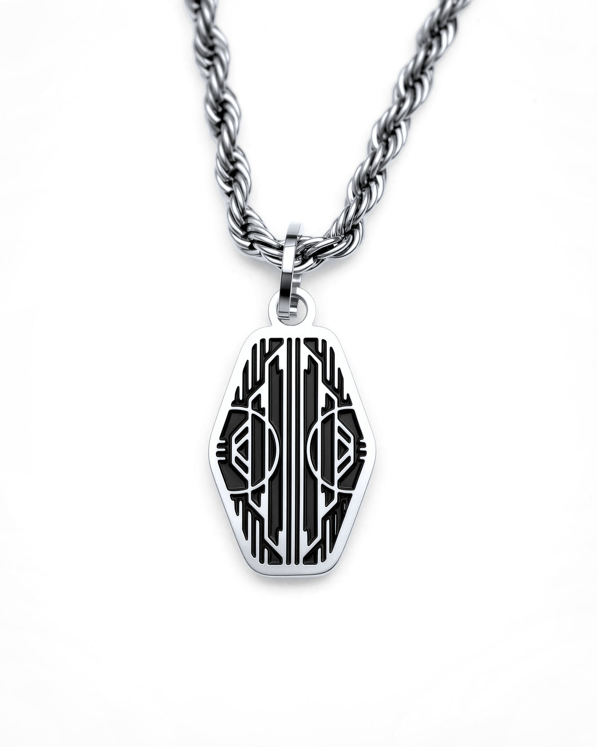 Gatsby Necklace in Polished Steel