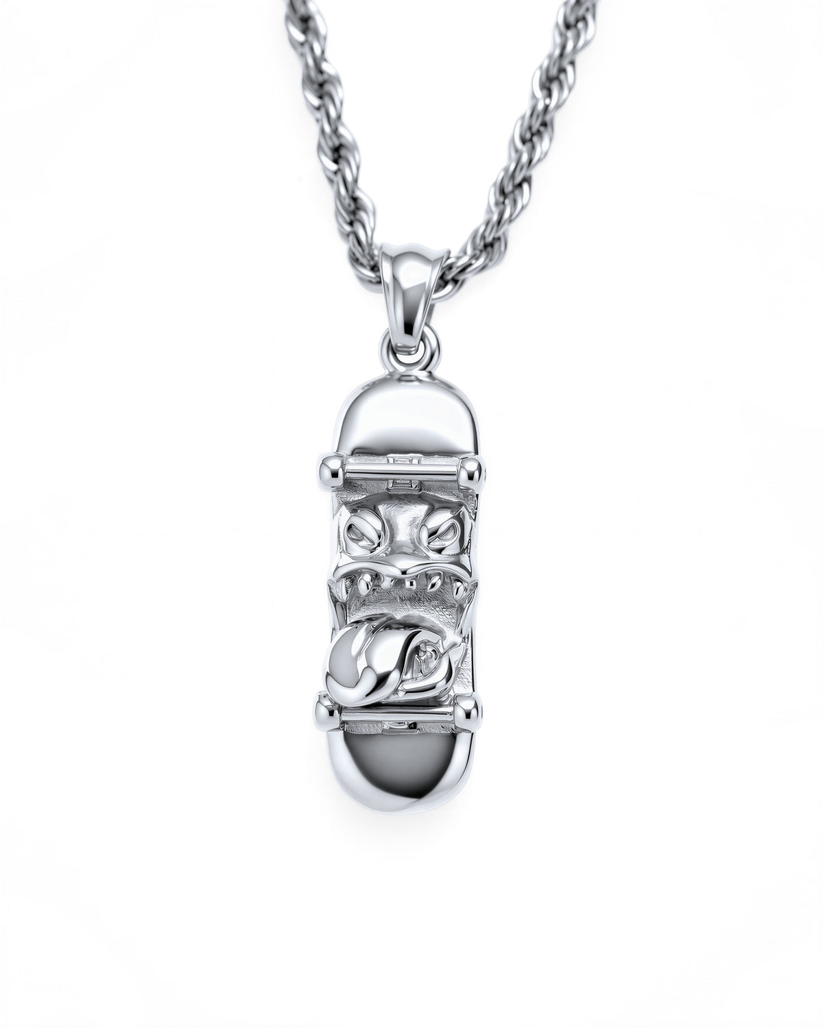 Gnar Necklace in Polished Steel