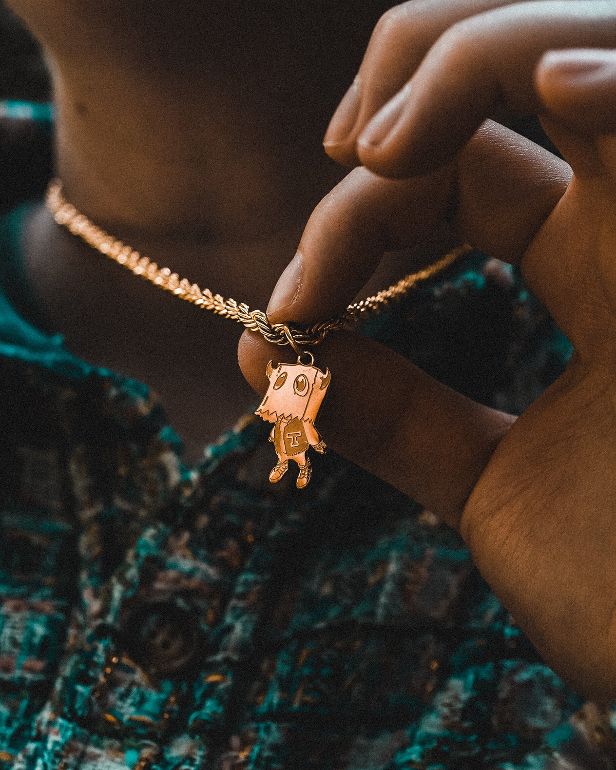 Graduation Bag Boy Necklace lifestyle photo