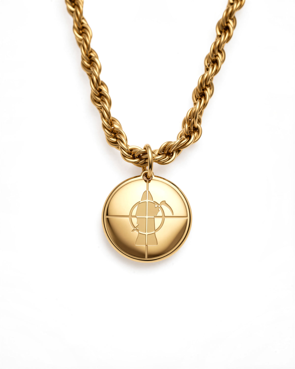 Grim Enemy Necklace in 18k Gold