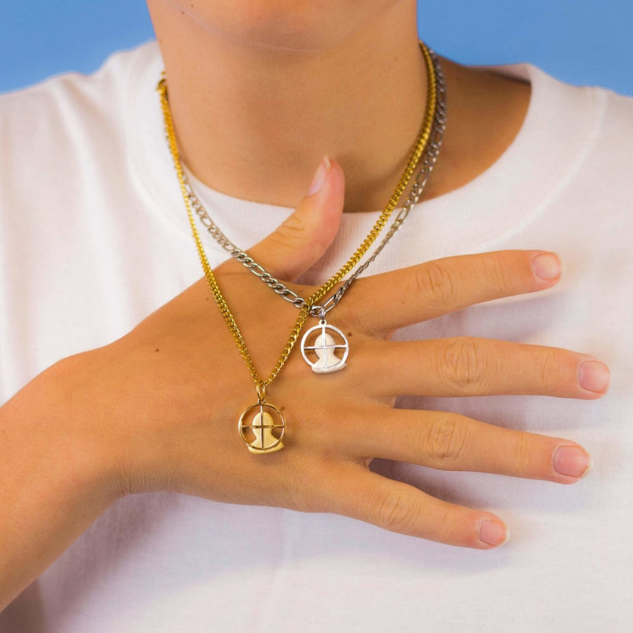 Headshot Necklace lifestyle photo