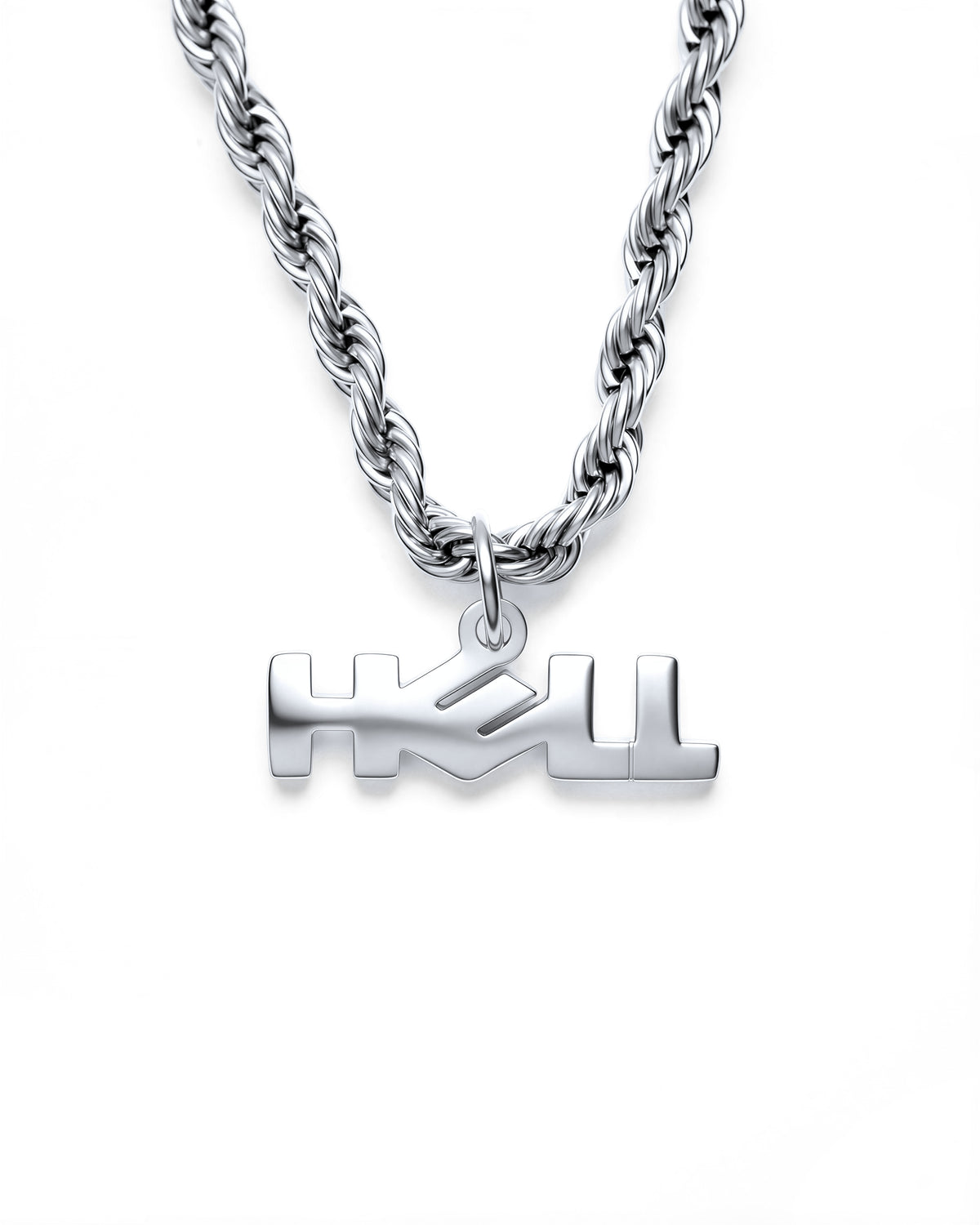 Hell Necklace in Polished Steel