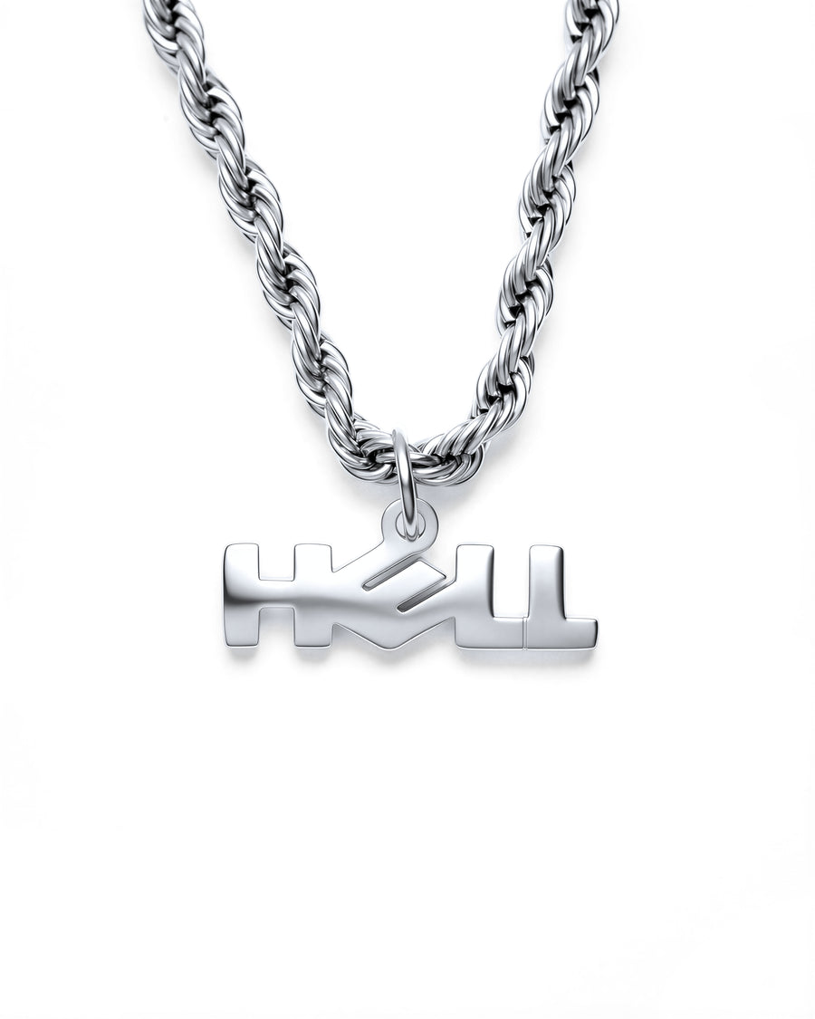 Hell Necklace in Polished Steel
