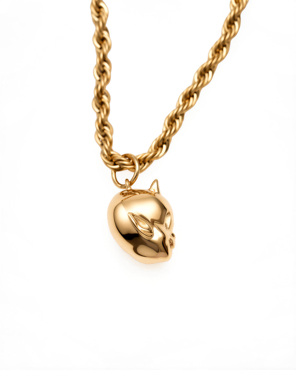 Little Devil Necklace in 18k Gold
