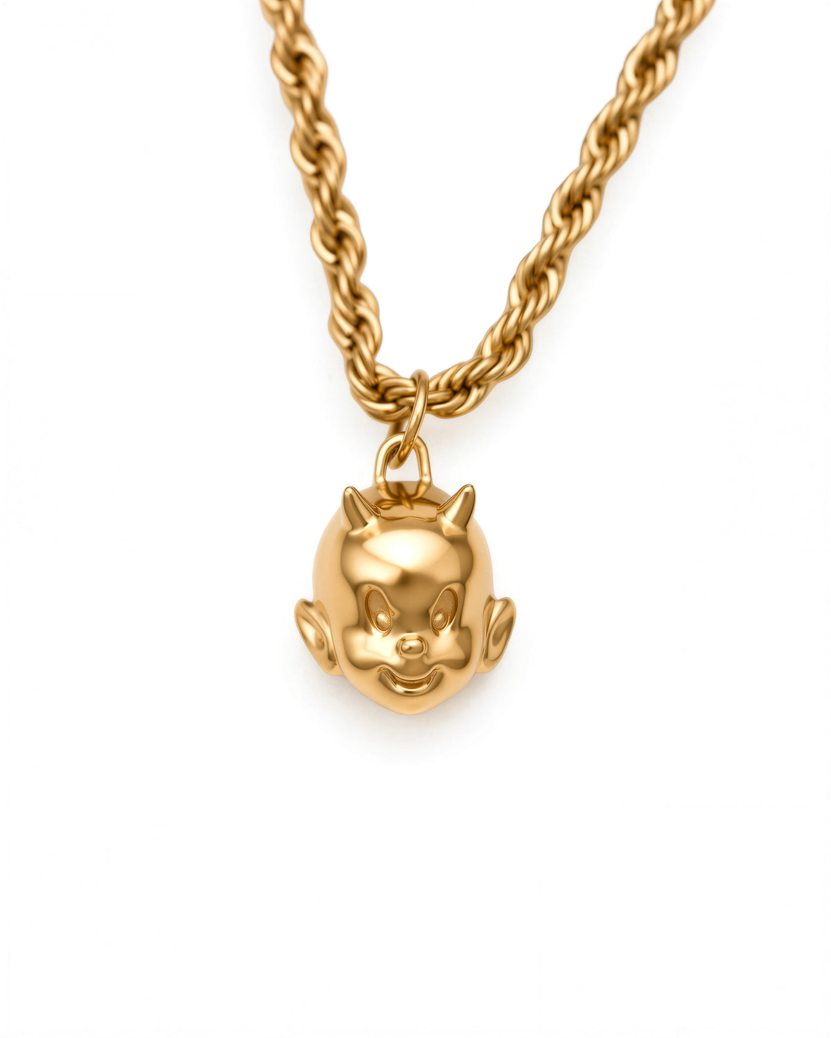 Little Devil Necklace in 18k Gold