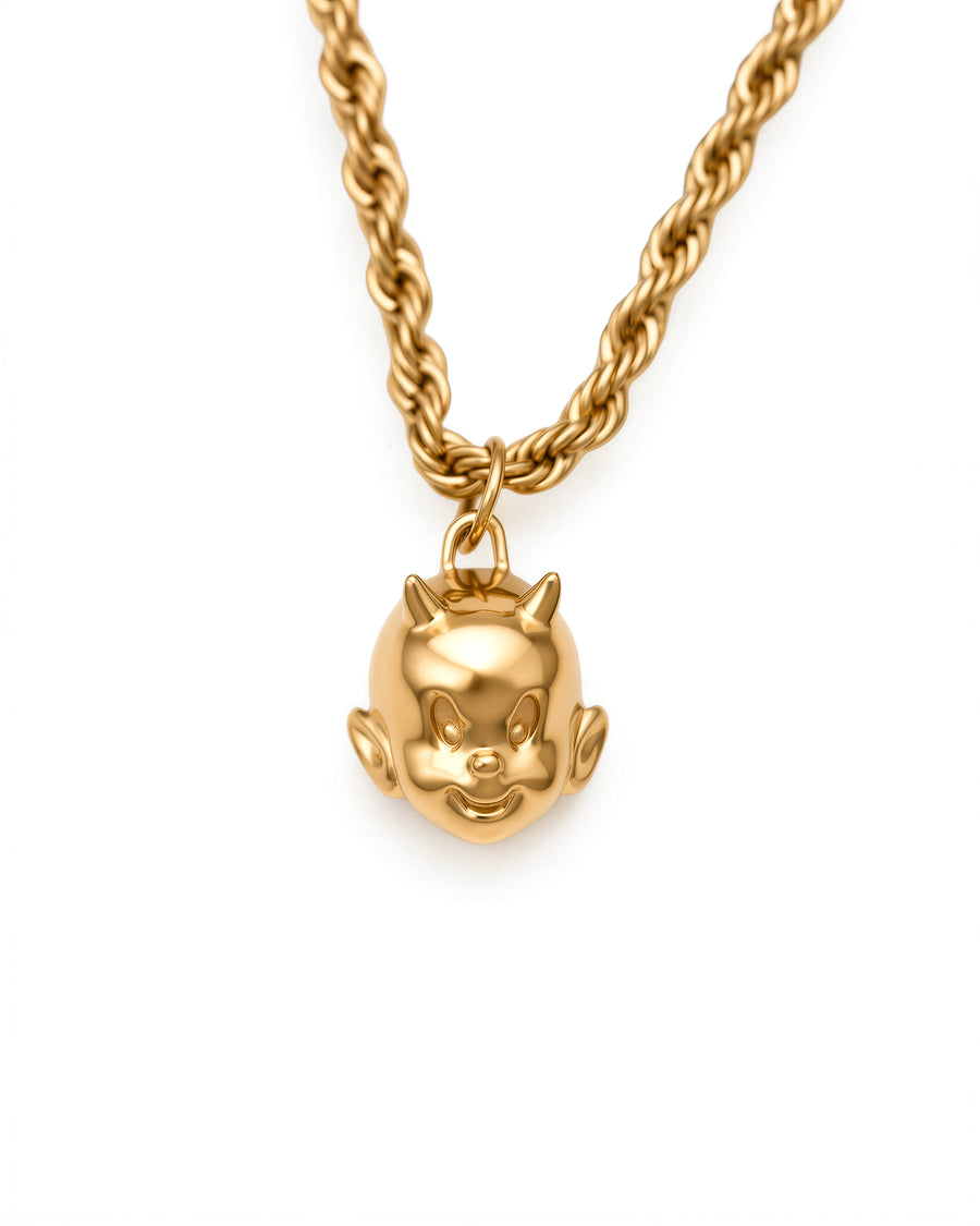 Little Devil Necklace in 18k Gold