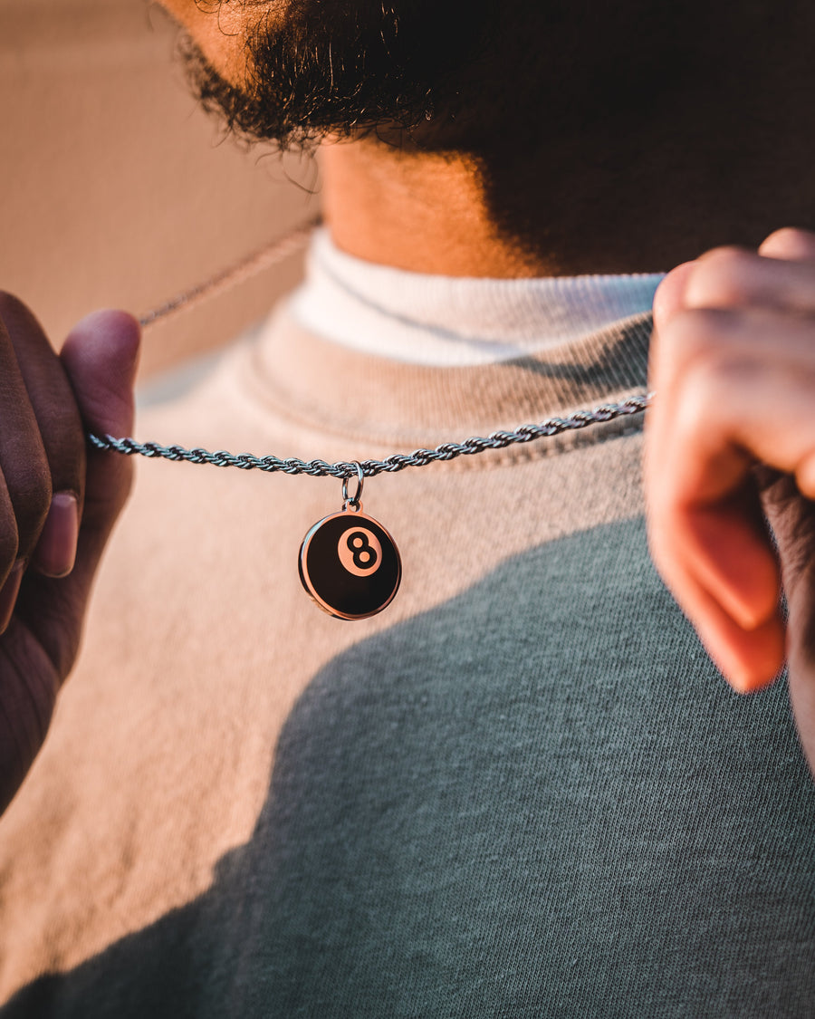 Magic 8 Ball Necklace lifestyle photo