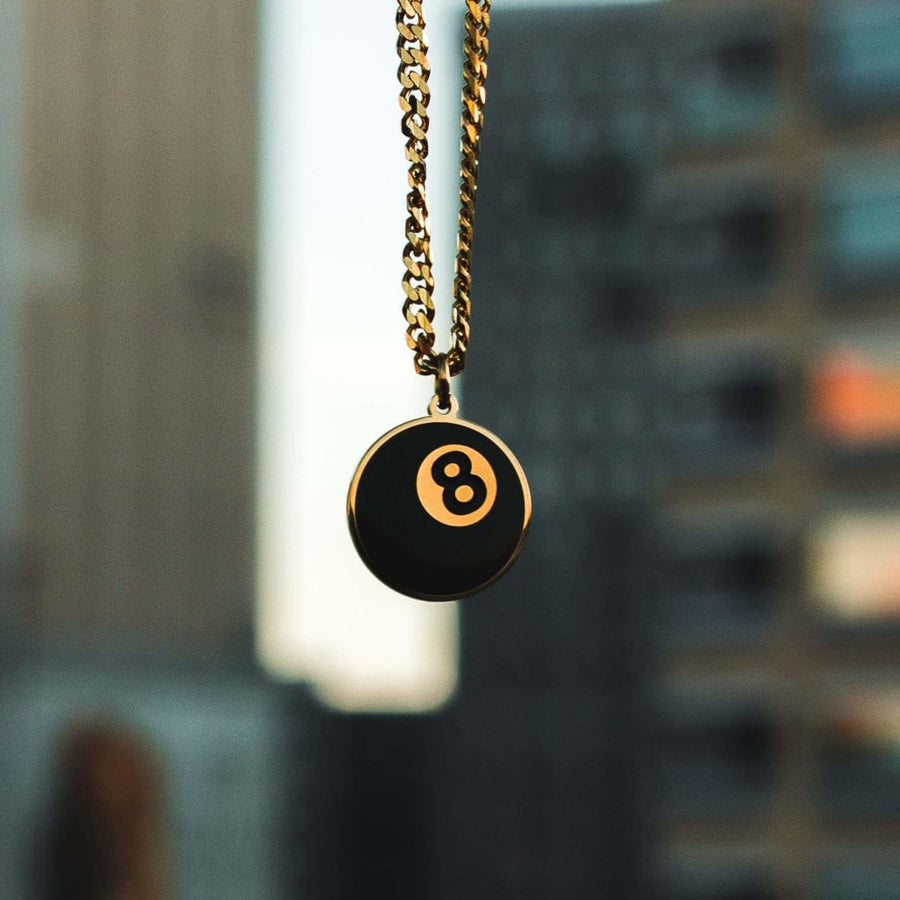 Magic 8 Ball Necklace lifestyle photo