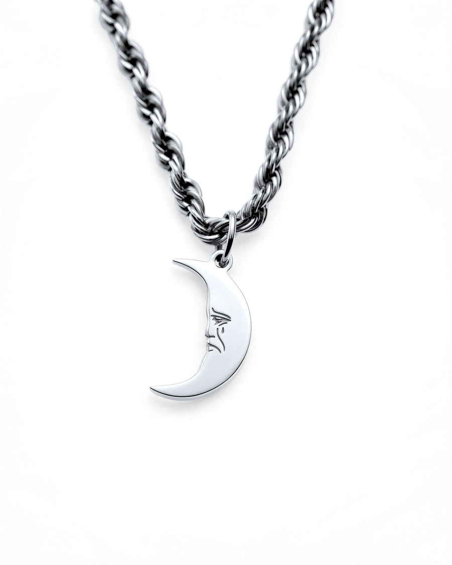 Moonlight Necklace in Polished Steel