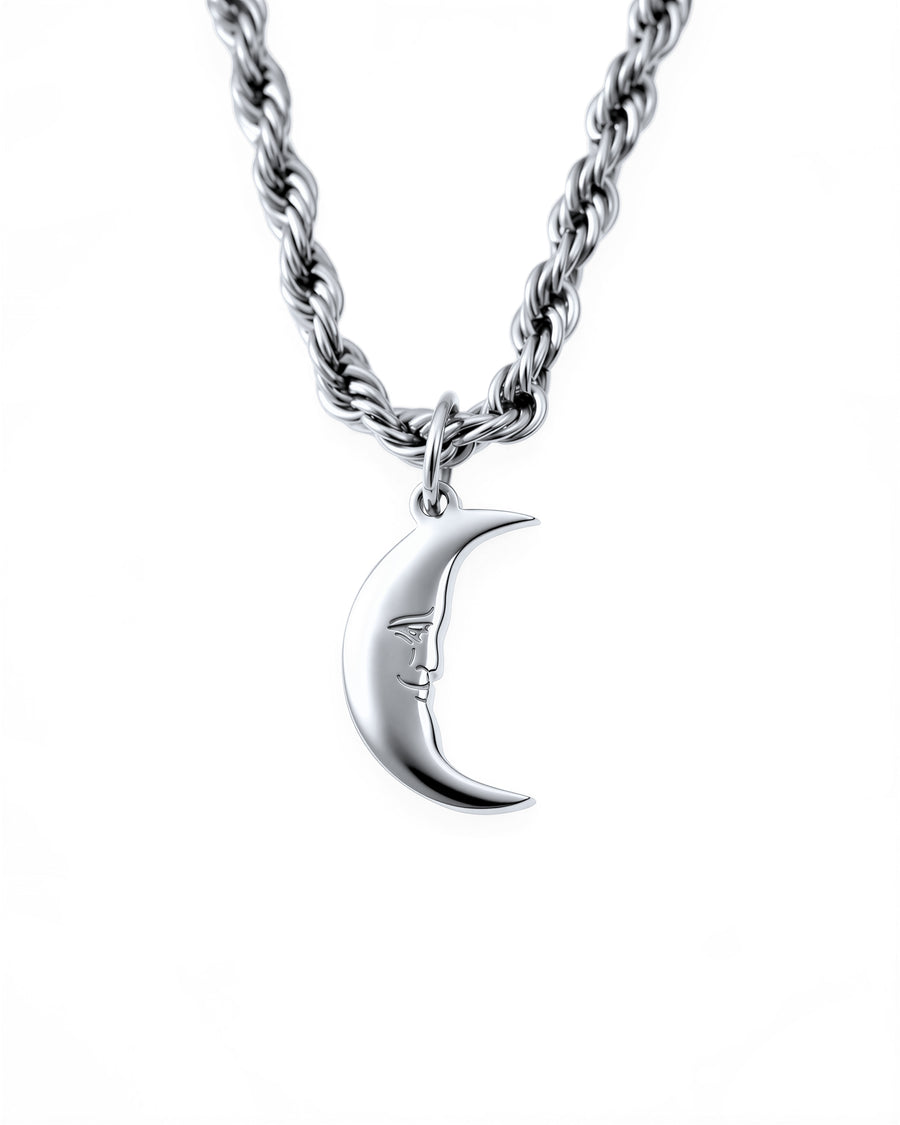 Moonlight Necklace in Polished Steel