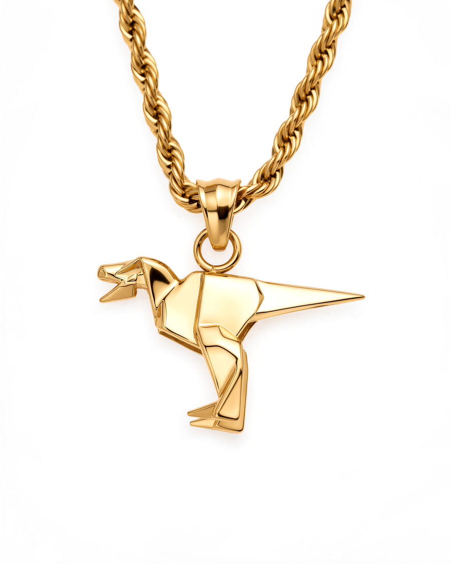 Origami Rex Necklace in 18k Gold