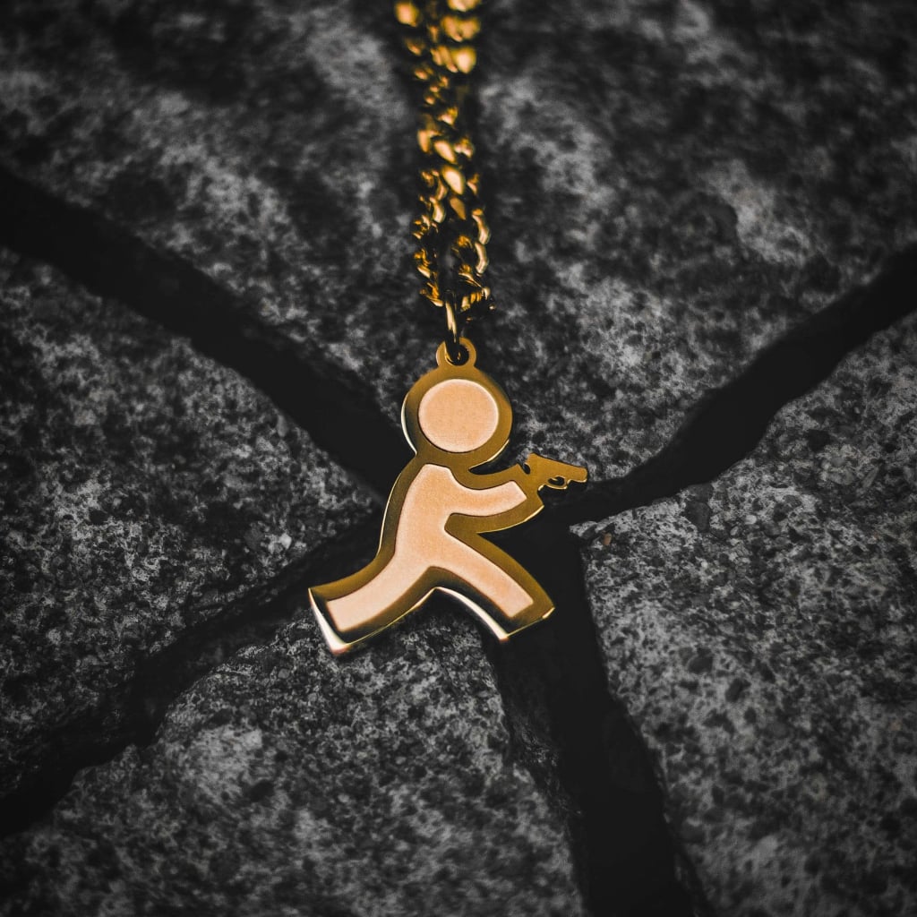 Run N Gun Necklace lifestyle photo