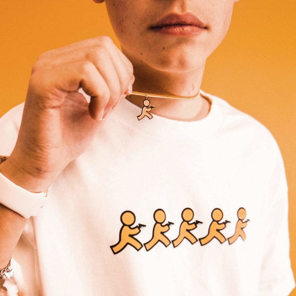 Run N Gun Necklace lifestyle photo