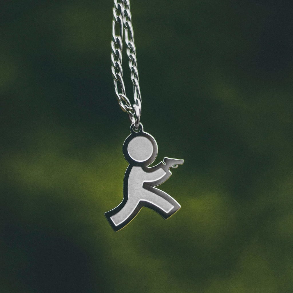Run N Gun Necklace lifestyle photo
