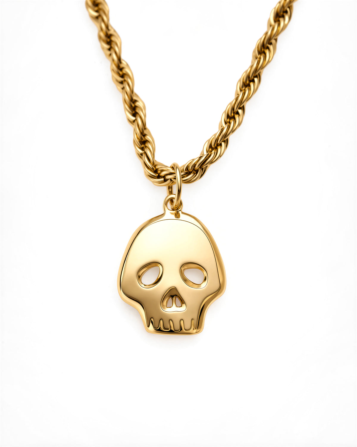 Skully Necklace in 18k Gold