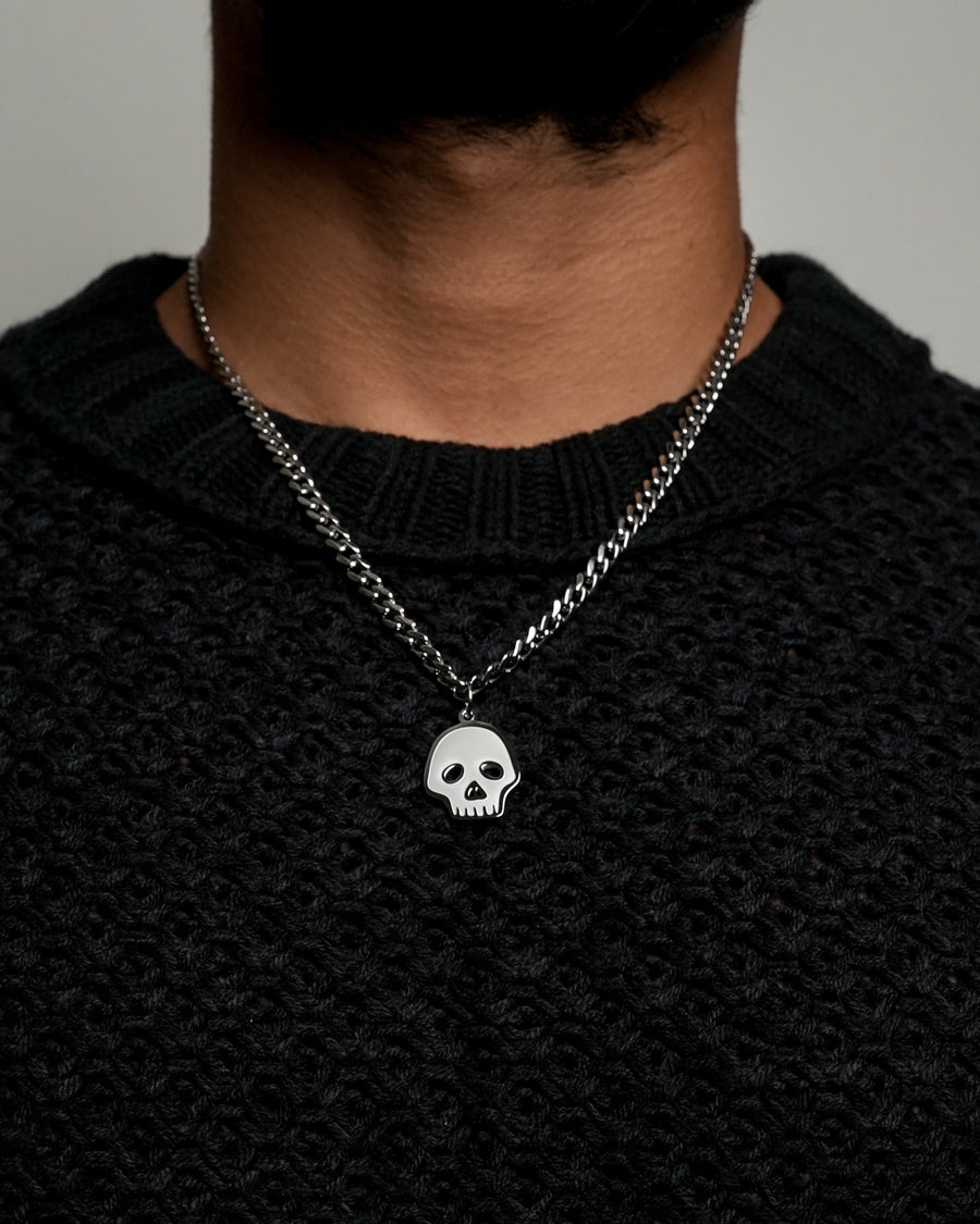 Skully Necklace lifestyle photo