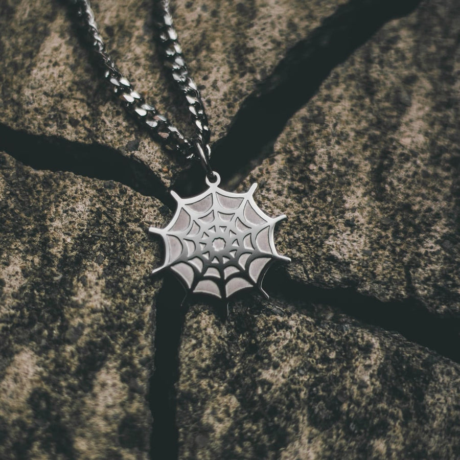 Spider Web Necklace lifestyle photo