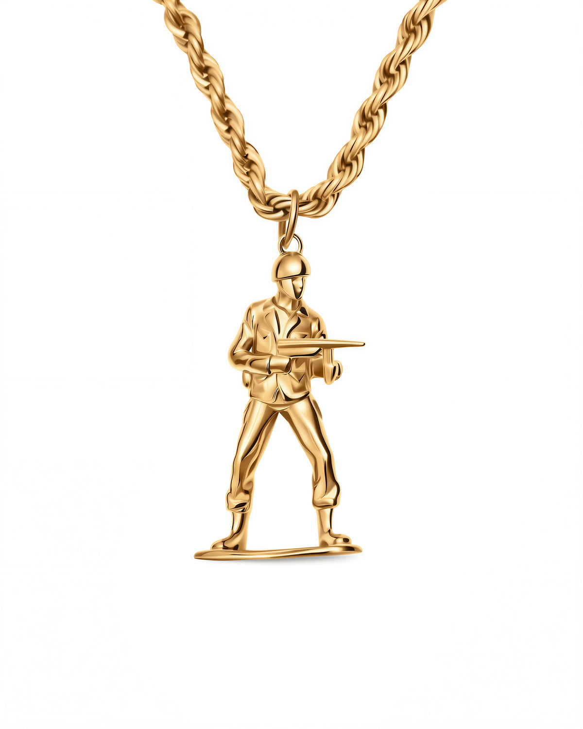 Toy Soldier Necklace in 18k Gold