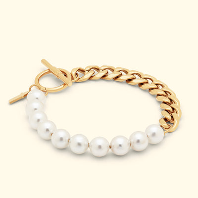 Pearls/Curb Bracelet