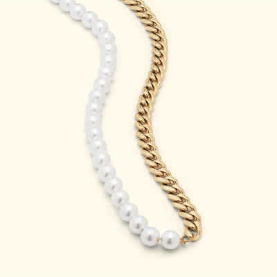 Pearls/Curb Necklace