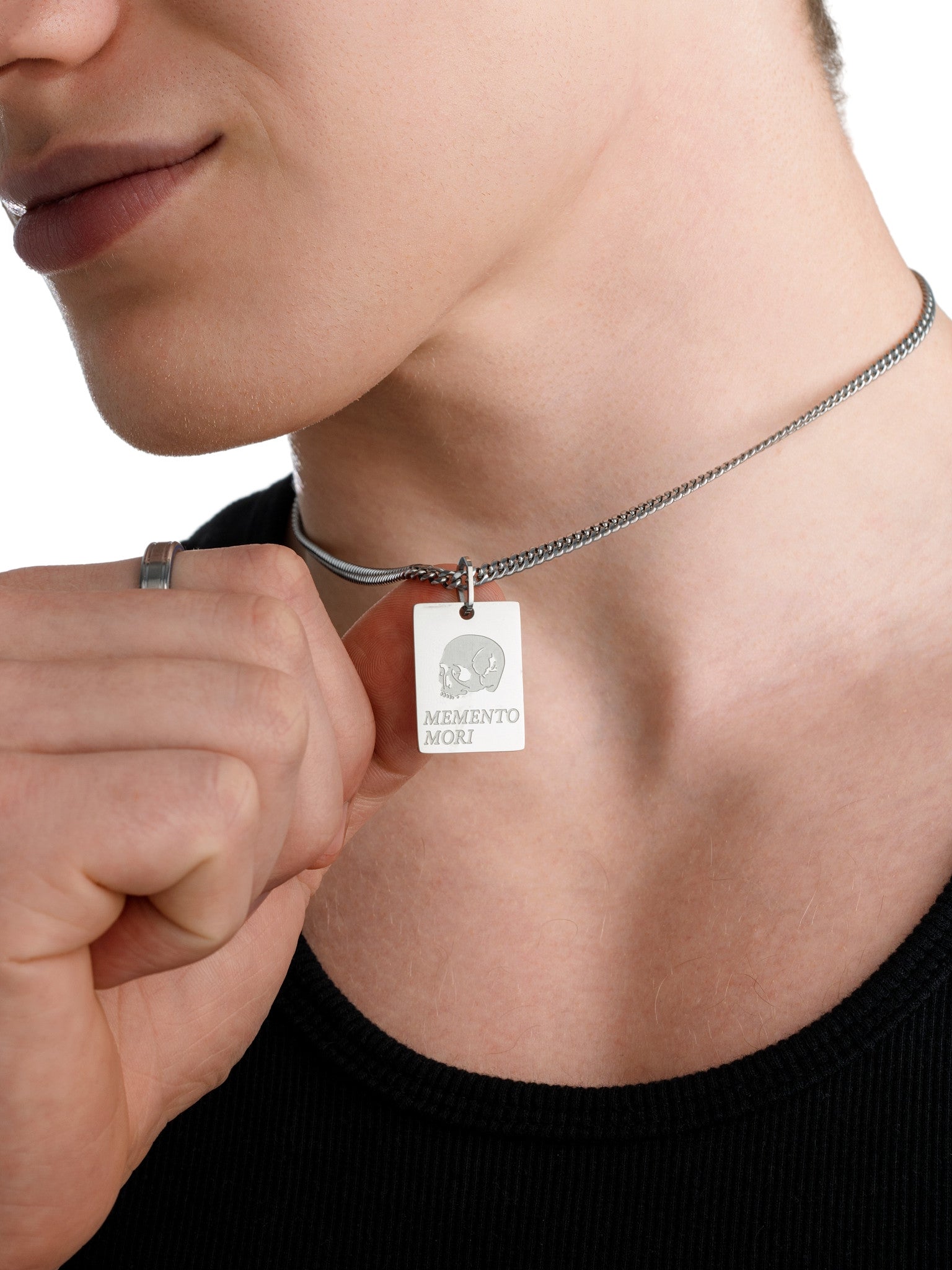 Memento Mori Necklace (Steel) – Thryfty