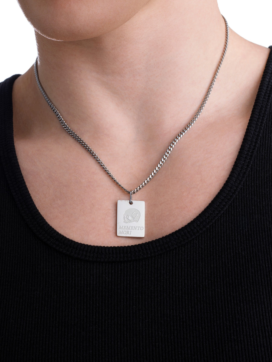Memento Mori Necklace (Steel)