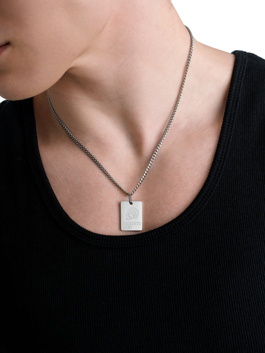 Memento Mori Necklace (Steel)