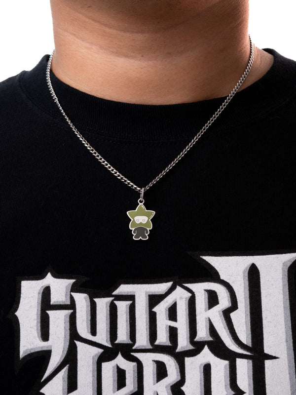 Star Boy Necklace (Matcha & Steel)