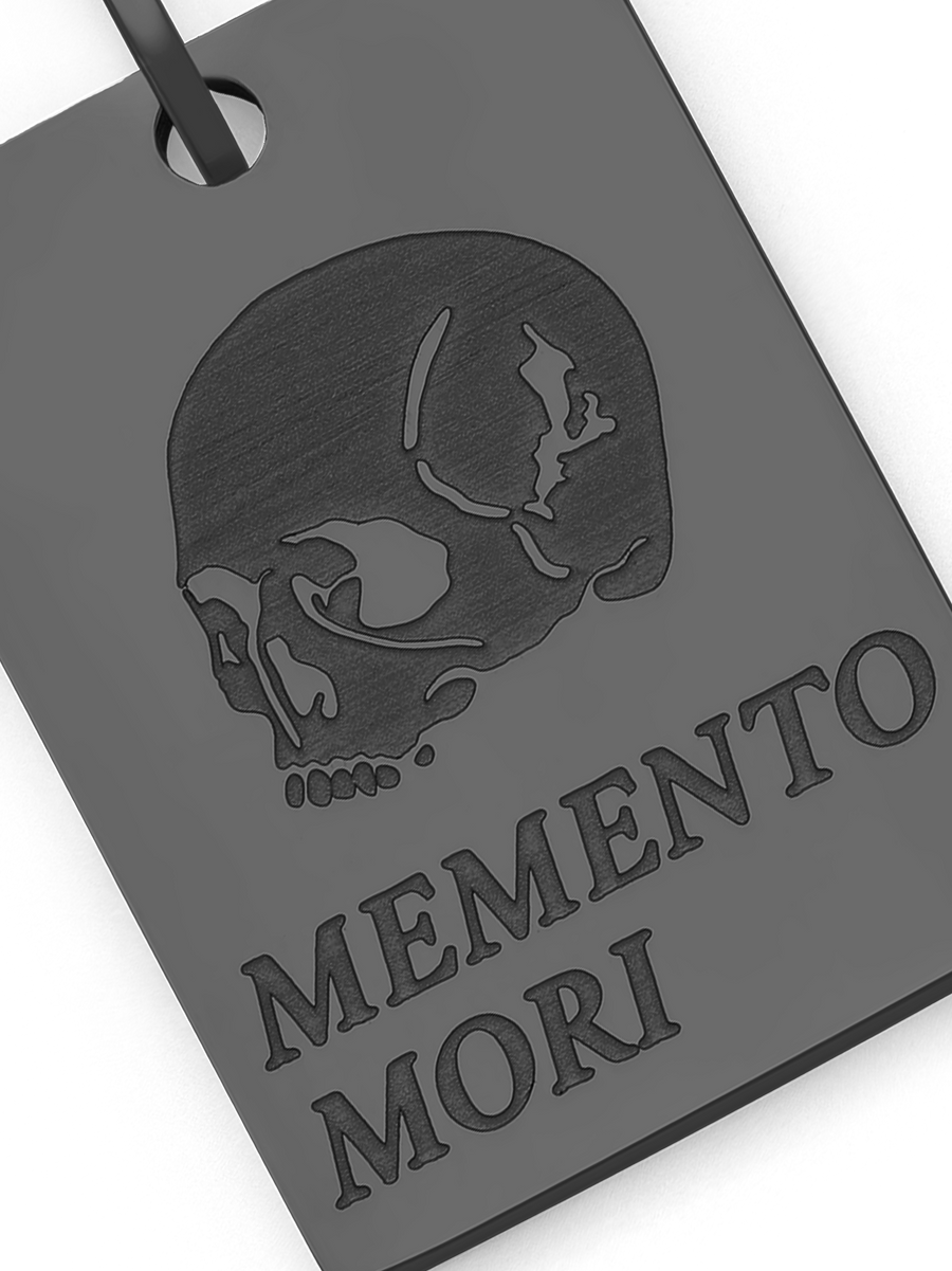 Memento Mori Necklace (Black)