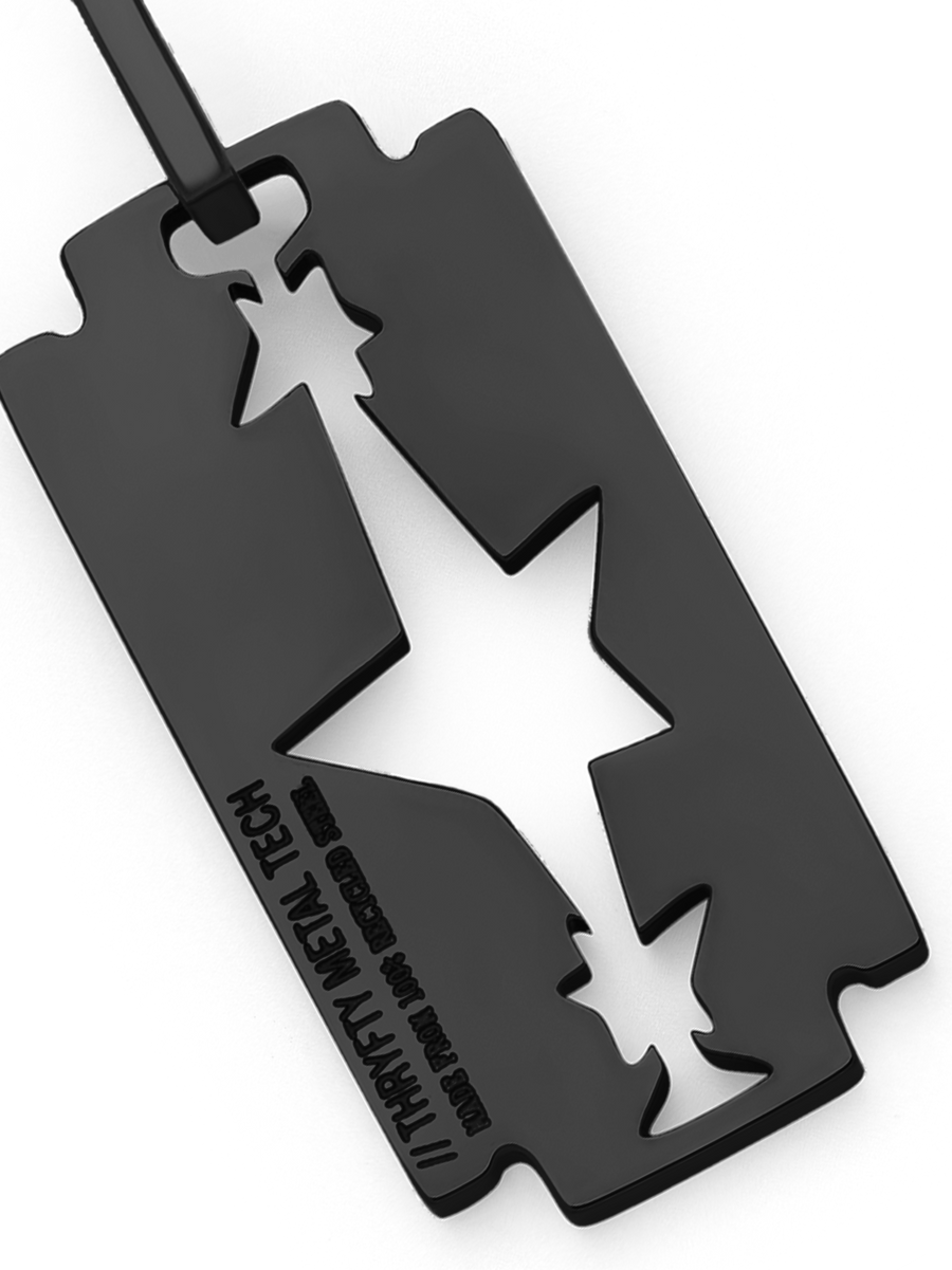 Razor Blade Necklace (Black)