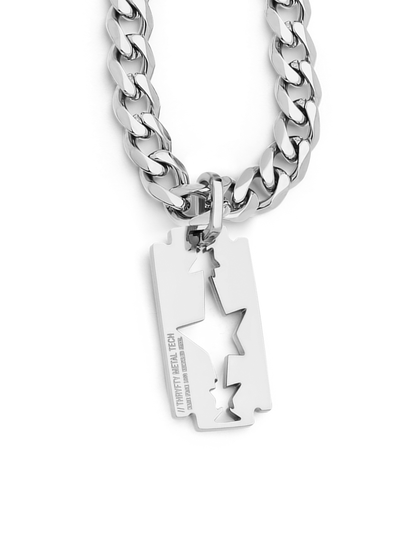 Razor Blade Necklace (Steel) – Thryfty