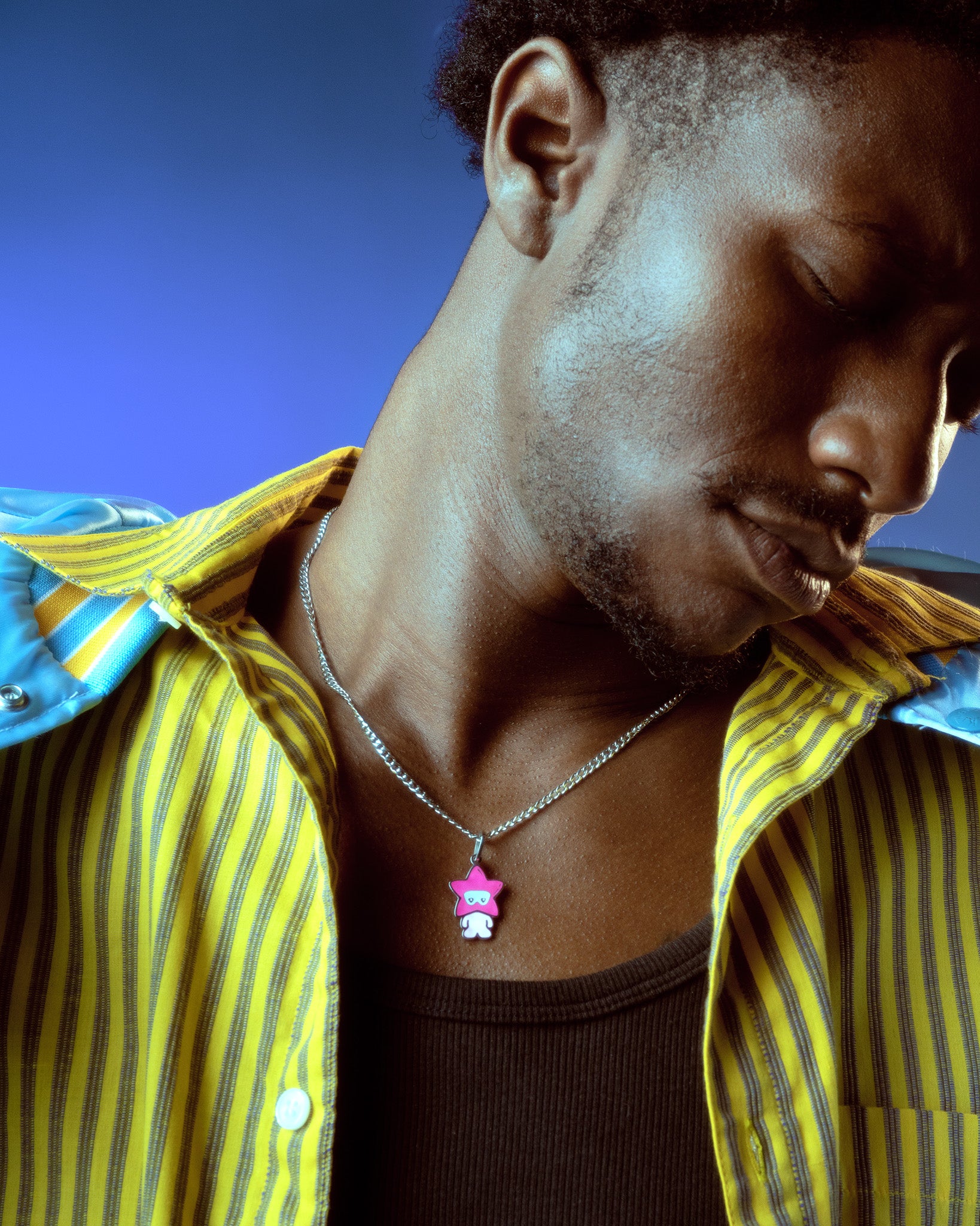 Star Boy Necklace Blue Steel Thryfty