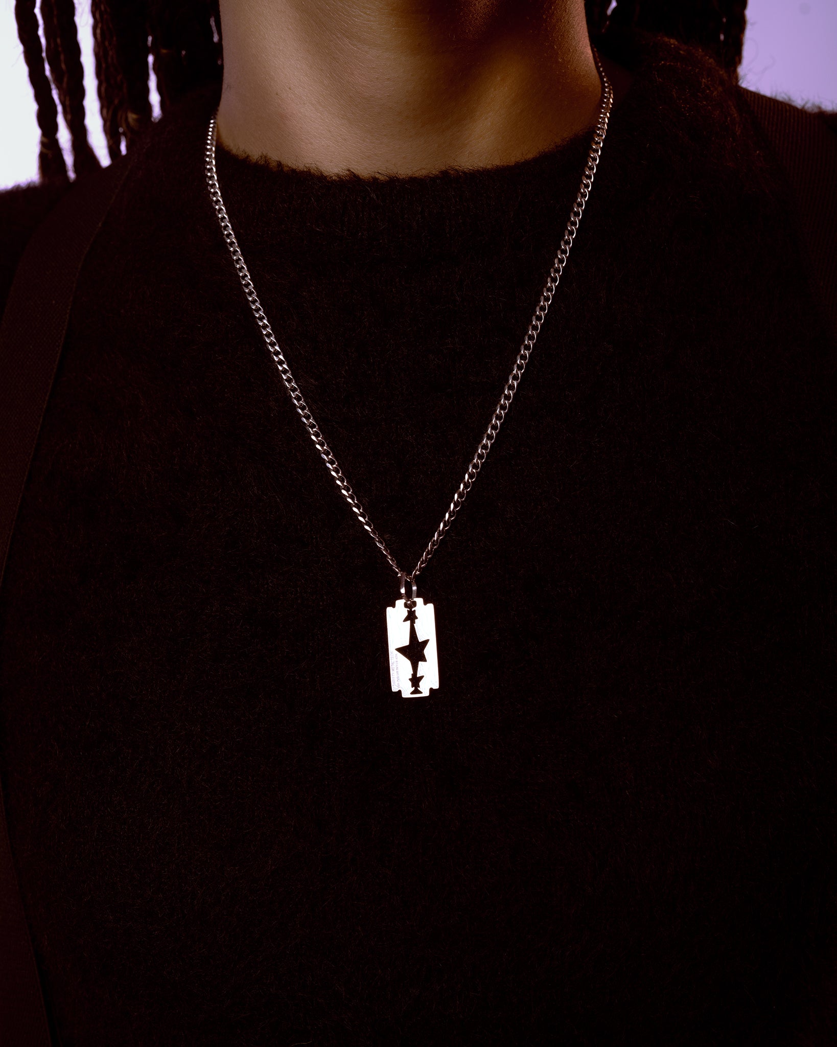 Razor blade pendant new arrivals