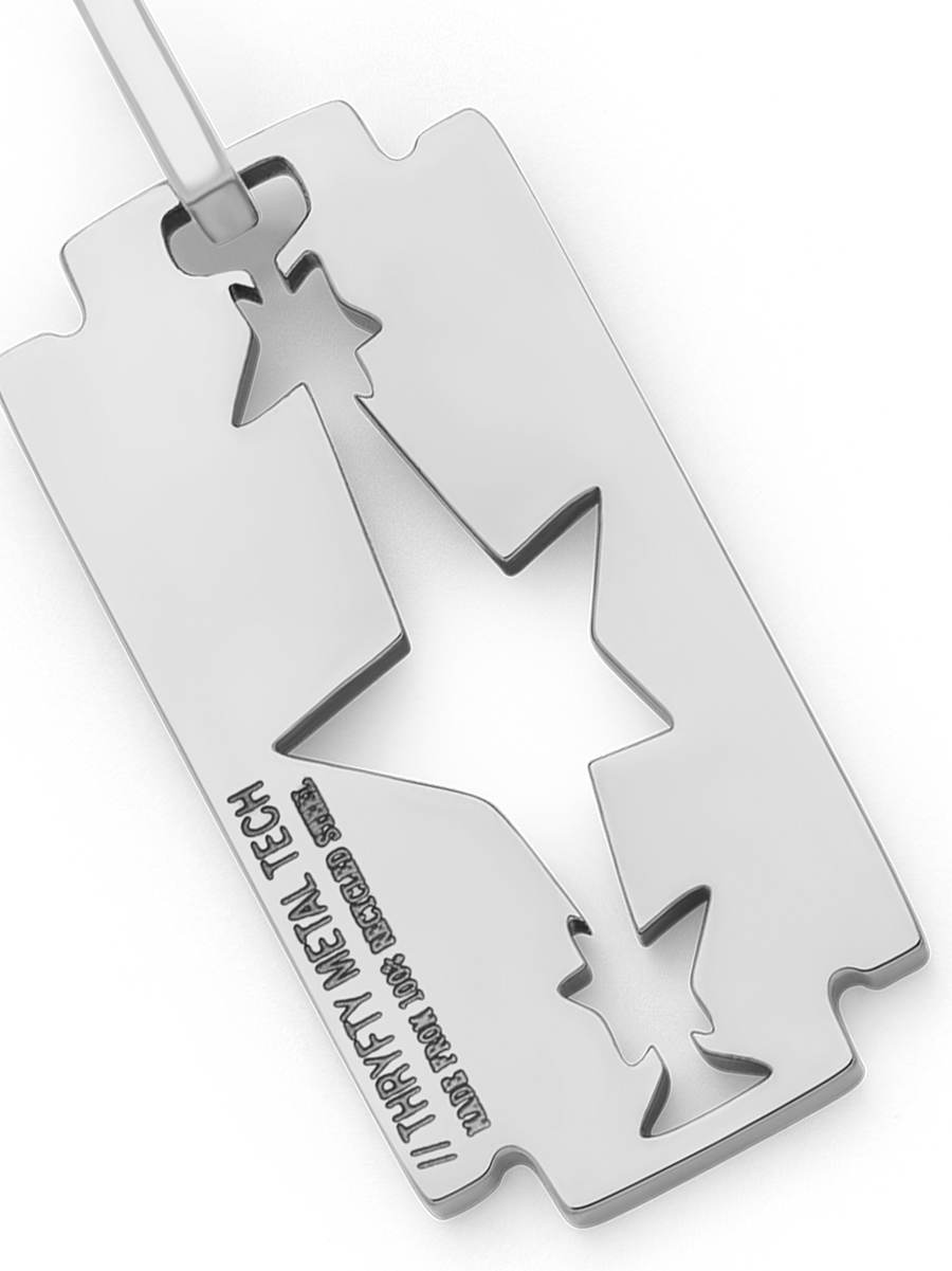 Razor Blade Necklace (Steel)