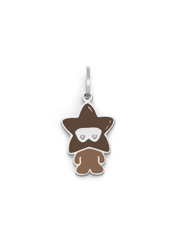 Star Boy Necklace (Mocha & Steel)
