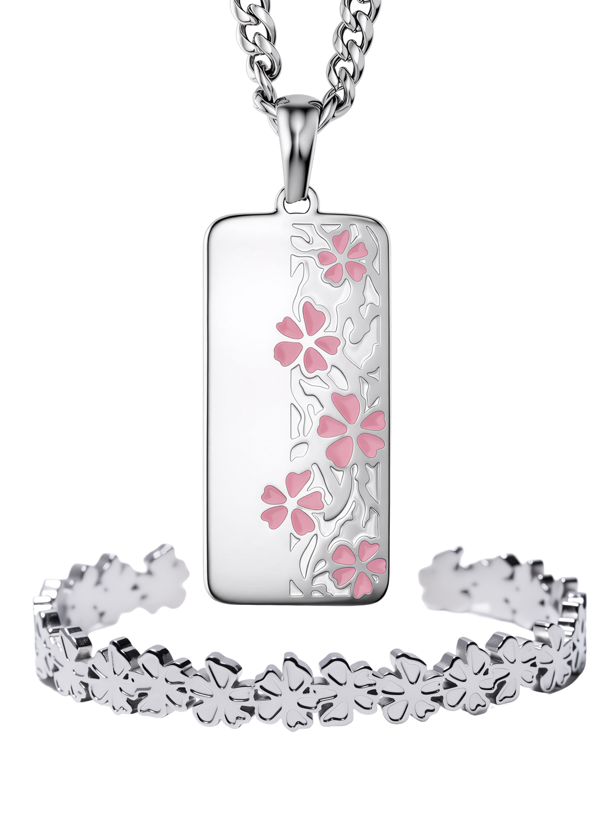 Blossom Set with the Petal Cuff and Sakura Necklace